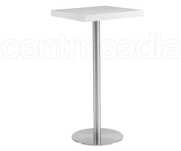 "Lione 72" Stainless-steel Tall Table