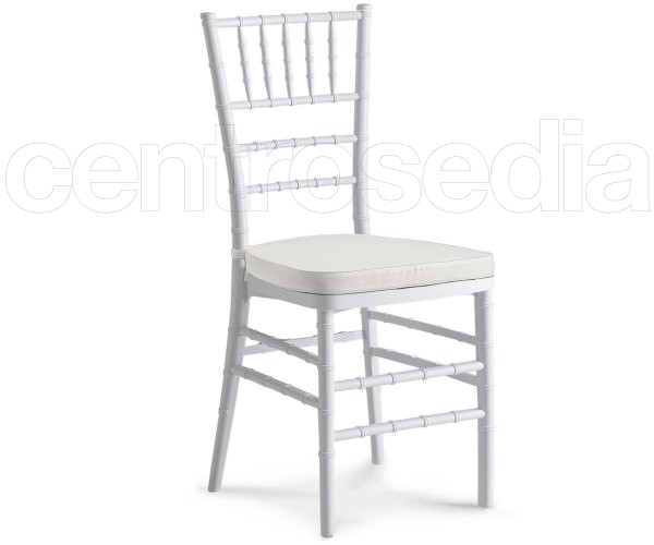 "Chiavarina" Polypropylene White Chair
