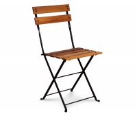 "Country" Metal Folding Chair with wood Slats